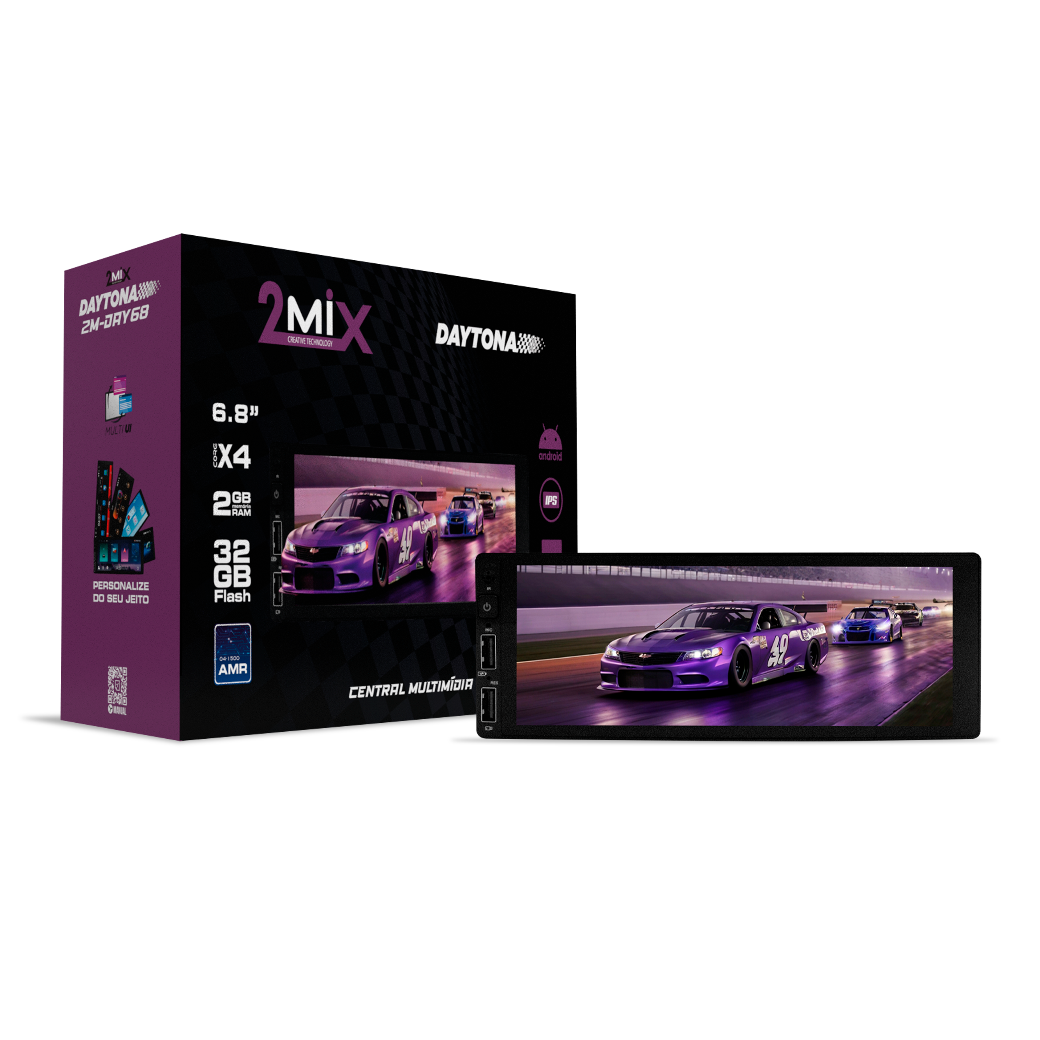 CENTRAL MULTIMIDIA 2MIX ANDROID 6.8