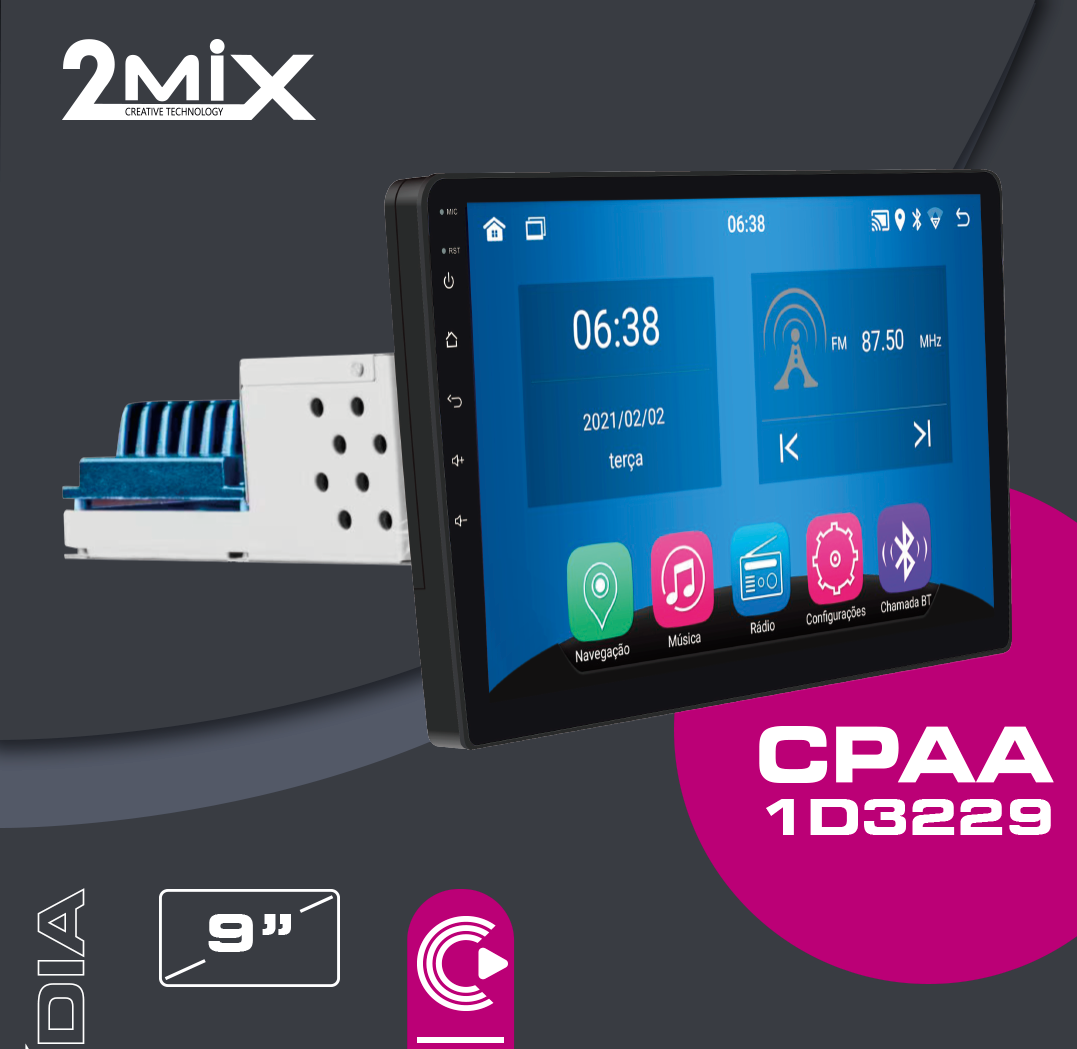CENTRAL MULTIMIDIA 2MIX ANDROID 9