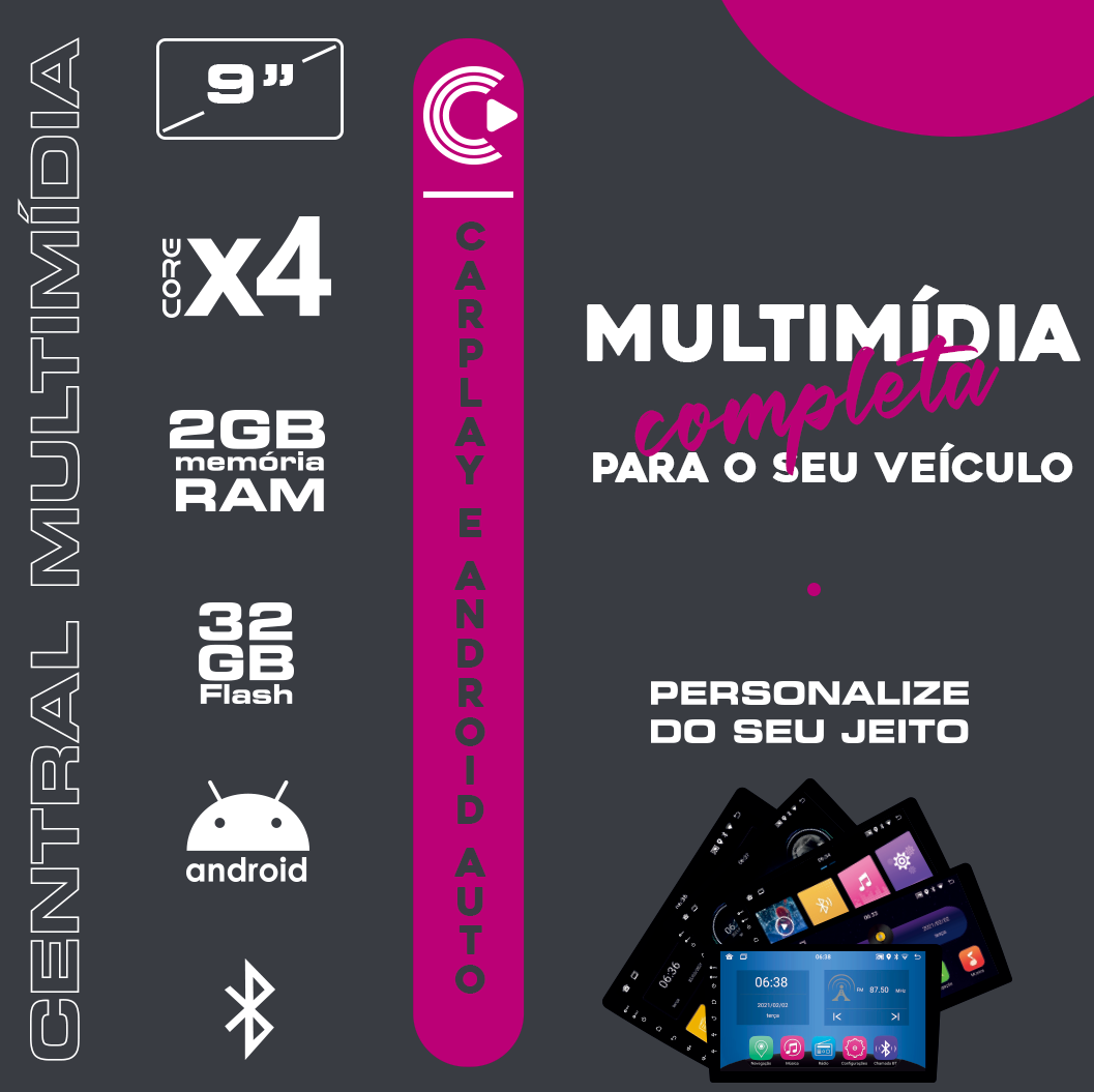 CENTRAL MULTIMIDIA 2MIX ANDROID 9